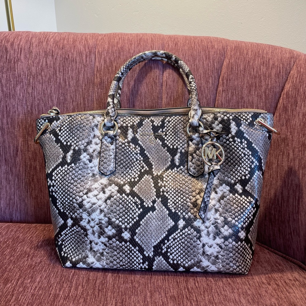Snakeskin Print Michael Kors Bag